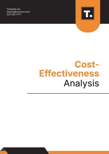 Free Cost-Effectiveness Analysis Design Template to Edit Online