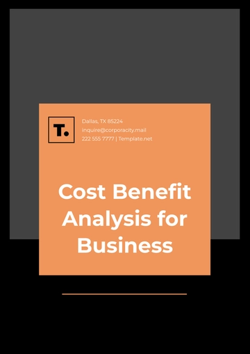 Free Printable Cost Benefit Analysis for Business Template to Edit Online
