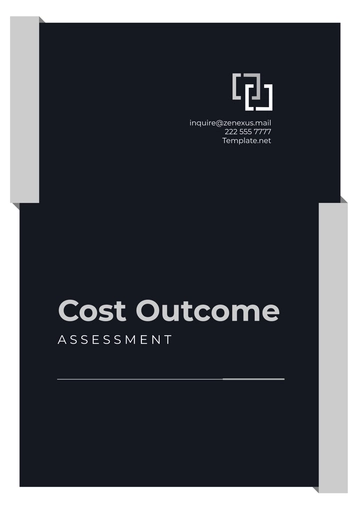 Free Cost Outcome Assessment Layout Template to Edit Online