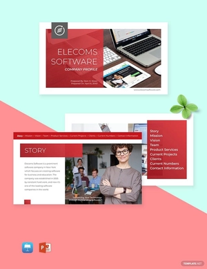 Software Company Profile Template