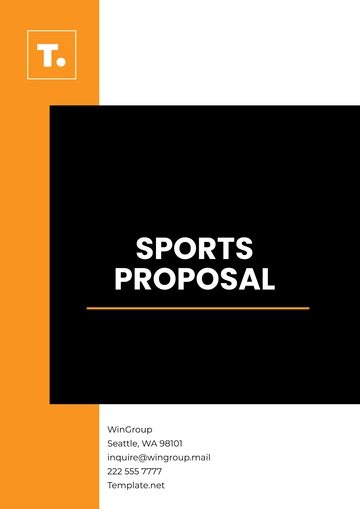 Free Sports Proposal Template to Edit Online