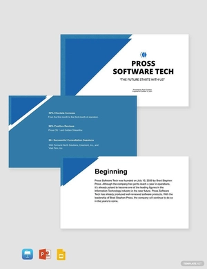 Startup IT Company Profile Template