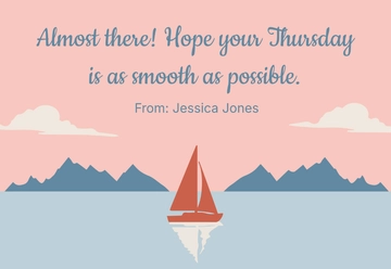 Free Thursday Template to Edit Online