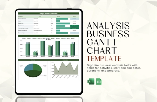 Analysis Business Gantt Chart Template