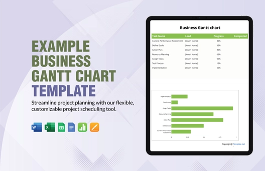 Example Business Gantt chart Template