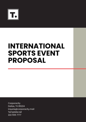 Free International Sports Event Proposal Template to Edit Online