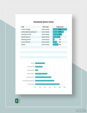 Example Schedule Gantt Chart Template