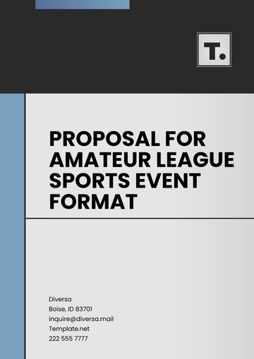 Free Amateur League Sports Event Proposal Format Template to Edit Online