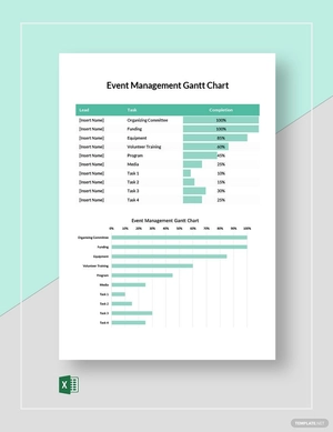 Event Management Gantt Chart Template