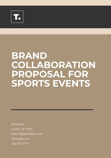 Free Brand Collaboration Proposal for Sports Events Template to Edit Online