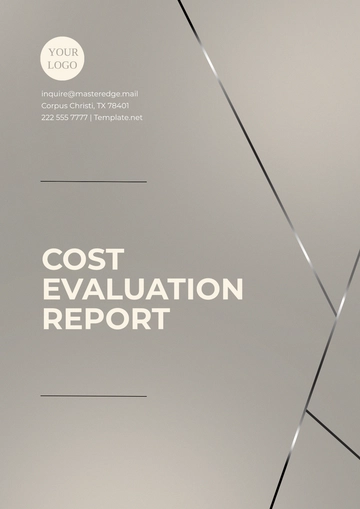 Free Cost Evaluation Report Template to Edit Online
