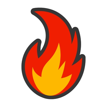 Free Minimalist Fire Clipart to Edit Online