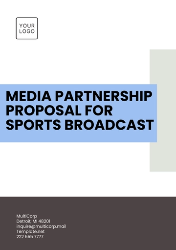 Free Media Partnership Proposal for Sports Broadcast Template to Edit Online