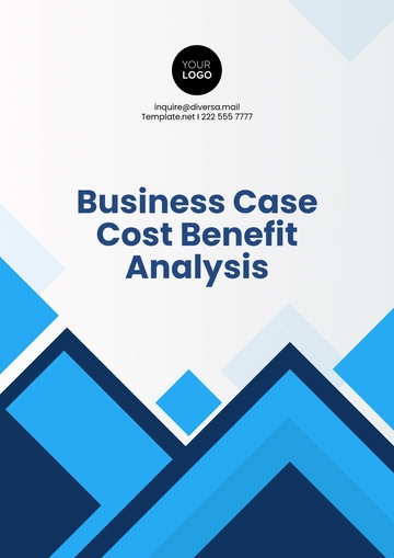 Free Business Case Cost Benefit Analysis Template to Edit Online