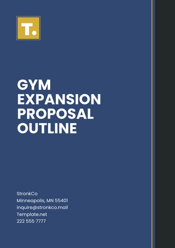 Free Gym Expansion Outline Proposal Template to Edit Online