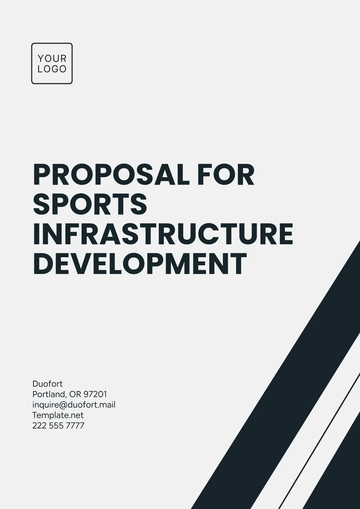 Free Proposal for Sports Infrastructure Development Template to Edit Online