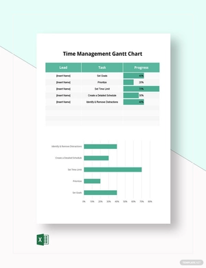 Time Management Gantt Chart Template