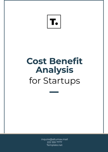 Free Professional Cost Benefit Analysis for Startups Template to Edit Online