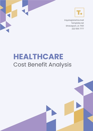 Free Healthcare Cost Benefit Analysis Template to Edit Online