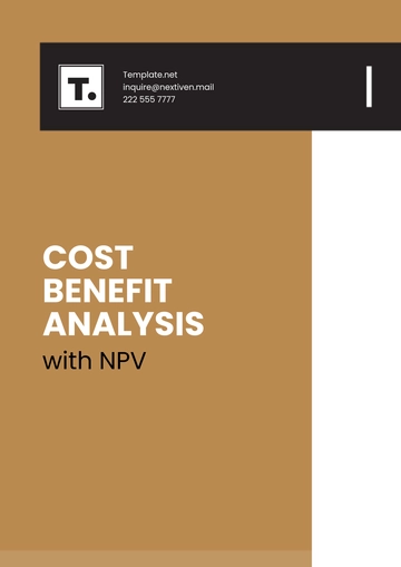 Free Cost Benefit Analysis with NPV Template to Edit Online