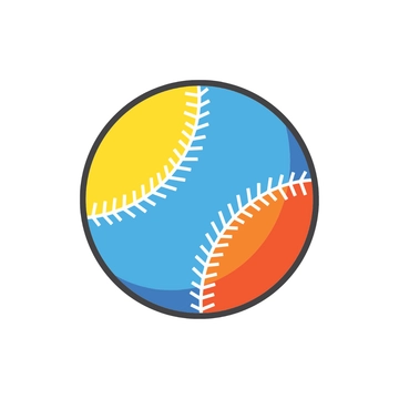Free Colorful Baseball Clipart to Edit Online