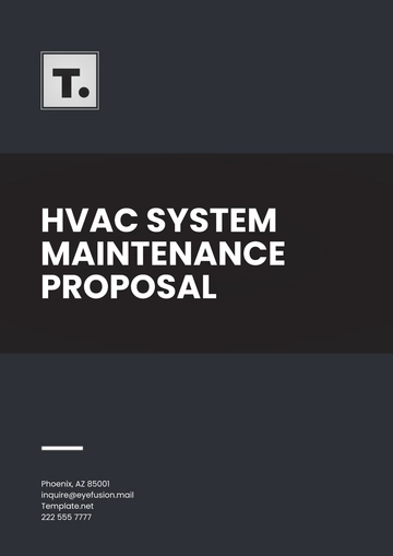 Free HVAC System Maintenance Proposal Template to Edit Online