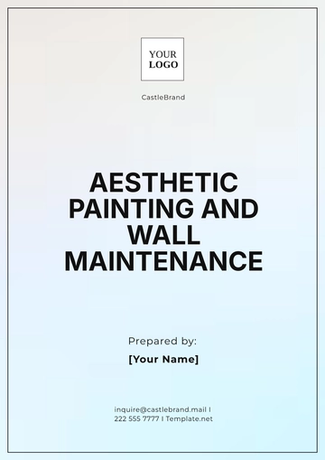 Free Aesthetic Painting and Wall Maintenance Proposal Template to Edit Online