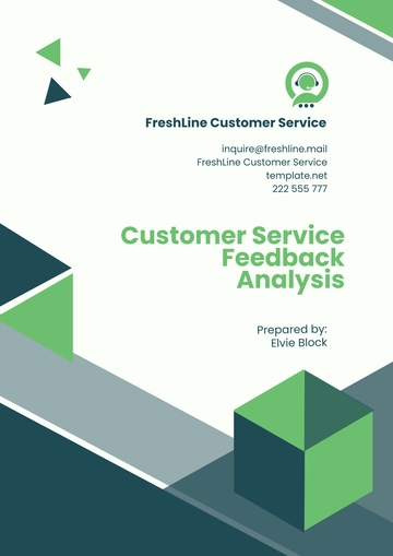 Free Customer Service Feedback Analysis Template