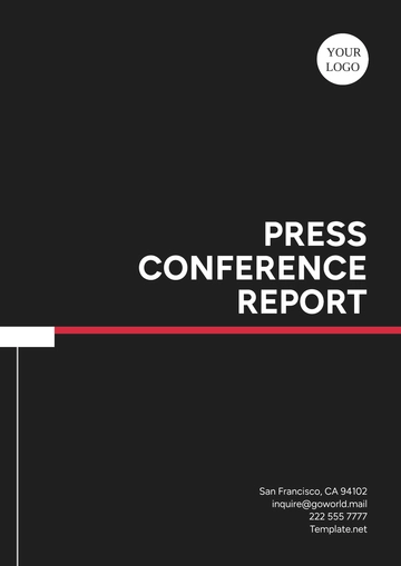 Free Press Conference Report Template to Edit Online