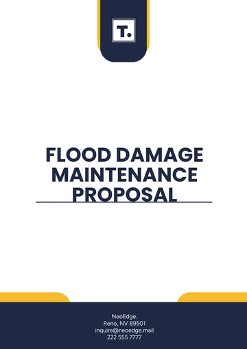 Free Flood Damage Maintenance Proposal Template to Edit Online