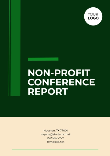 Free Non-Profit Conference Report Template to Edit Online