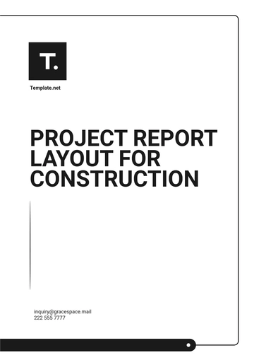 Free Project Report Layout for Construction Template to Edit Online
