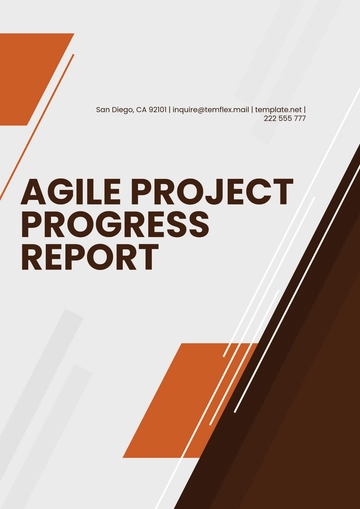 Free Agile Project Progress Report Template to Edit Online