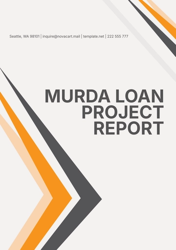 Free Mudra Loan Project Report Template to Edit Online