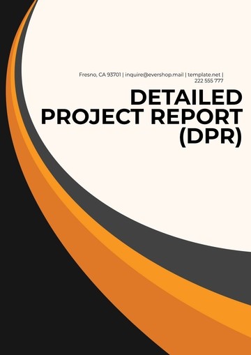 Free Detailed Project Report (DPR) Template to Edit Online