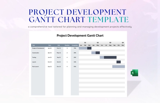 Project Development Gantt Chart Template