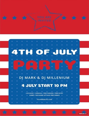 4th of July Flyer Template