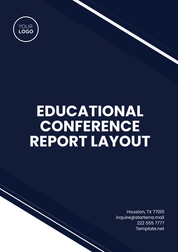 Free Educational Conference Report Layout Template to Edit Online