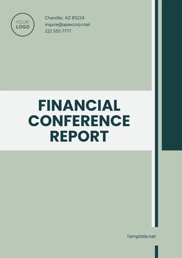 Free Financial Conference Report Template to Edit Online