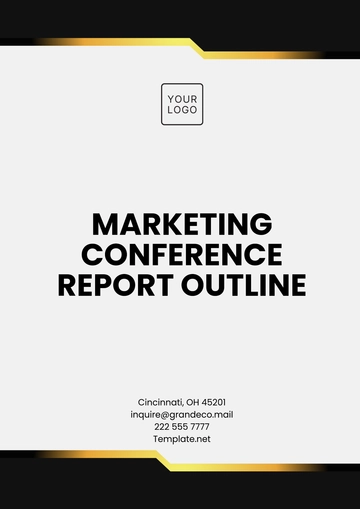 Free Marketing Conference Report Outline Template to Edit Online