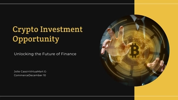 Free Crypto Investment Pitch Deck Template to Edit Online