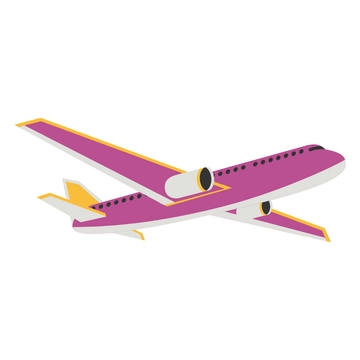 Free Colorful Airplane Clipart to Edit Online