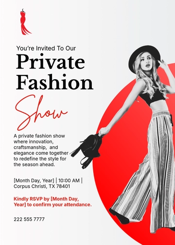 Free Fashion Event Invitation Template to Edit Online