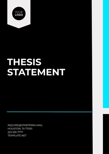 Free Thesis Statement Template to Edit Online