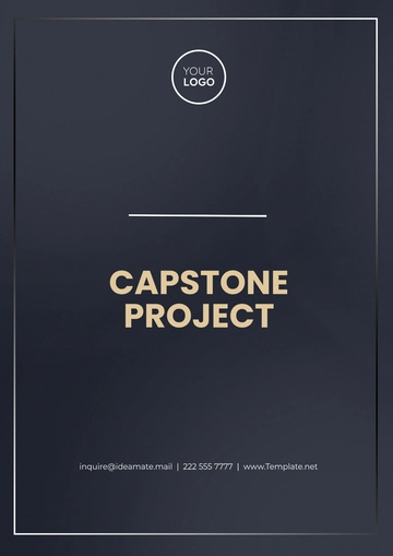 Free Capstone Project Template to Edit Online