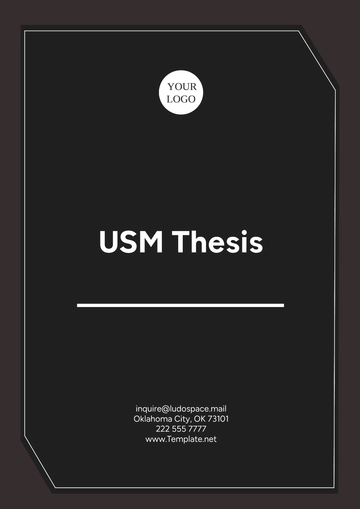 Free USM Thesis Layout Template to Edit Online