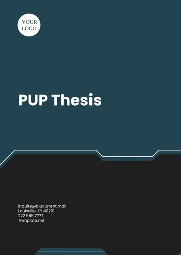 Free PUP Thesis Template to Edit Online