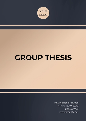 Free Simple Group Thesis Template to Edit Online