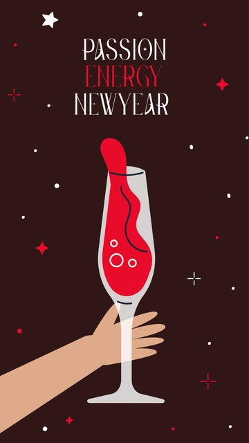 Free Red New Year Wallpaper Template to Edit Online