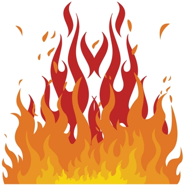 Free Colorful Fire Clipart to Edit Online